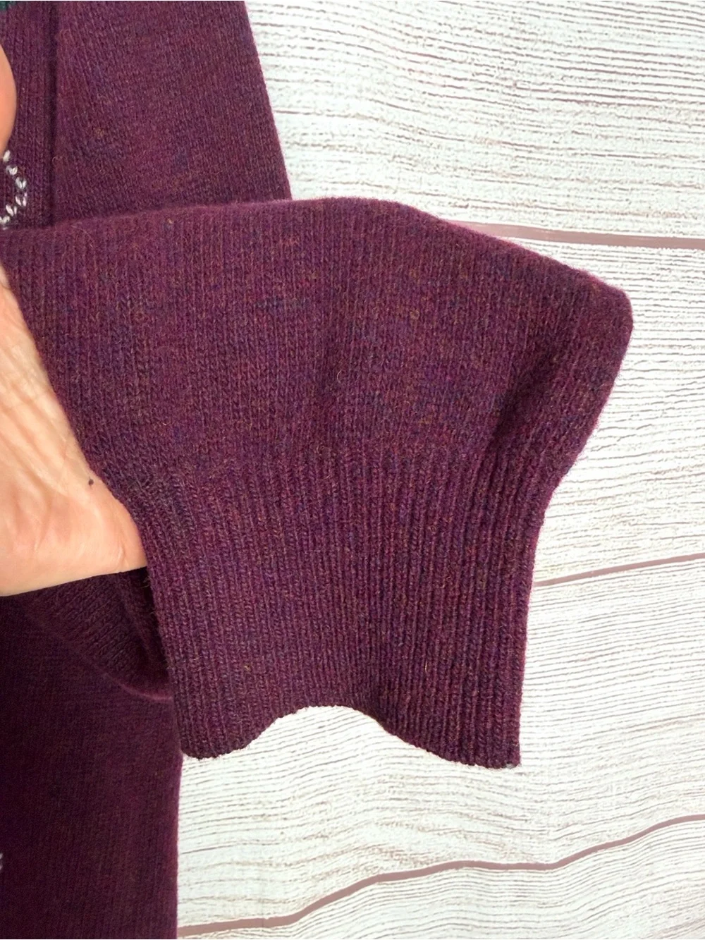 Vintage 1980s Benetton Men’s 52 /L Lambswool Argyle Polo Sweater Made in Italy